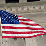 American Flag Flying